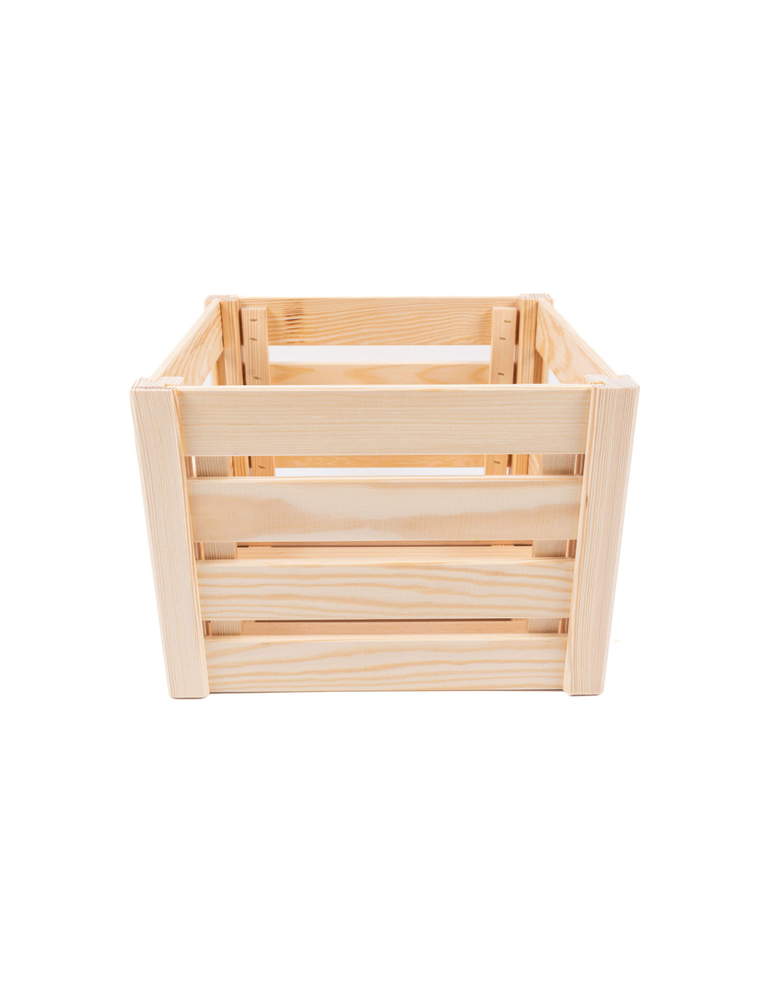 Ekologiczna drewniana skrzynka sosnowa 29,5 x 34,5 x 23,5 cm Uniwersalna Dekoracja