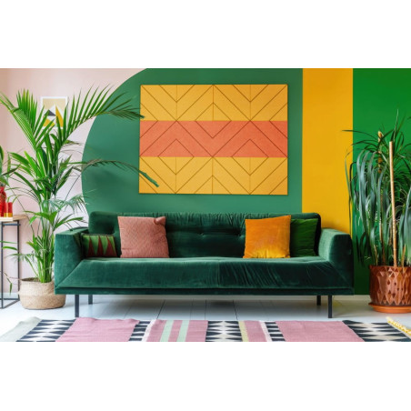 Płytka Filcowa Akustyczna Kwadratowa Żółta 40x40cm 2szt