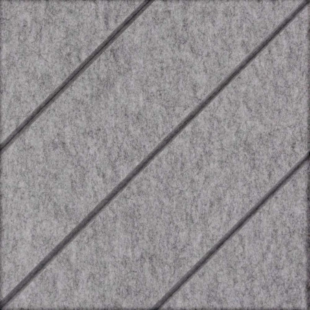 Płytka filcowa akustyczna kwadrat szara wzór frezowany 40x40cm 2szt