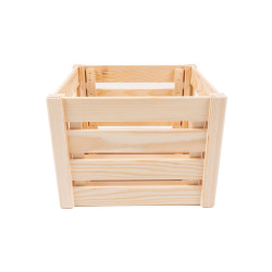 Ekologiczna drewniana skrzynka sosnowa 29,5 x 34,5 x 23,5 cm Uniwersalna Dekoracja