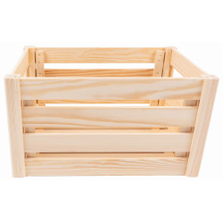 Ekologiczna drewniana skrzynka sosnowa 29,5 x 46 x 23,5 cm Uniwersalna Dekoracja