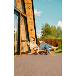 Dywan na wymiar zewnętrzny gładki Kenzy Plain Beż szer. 4,8m